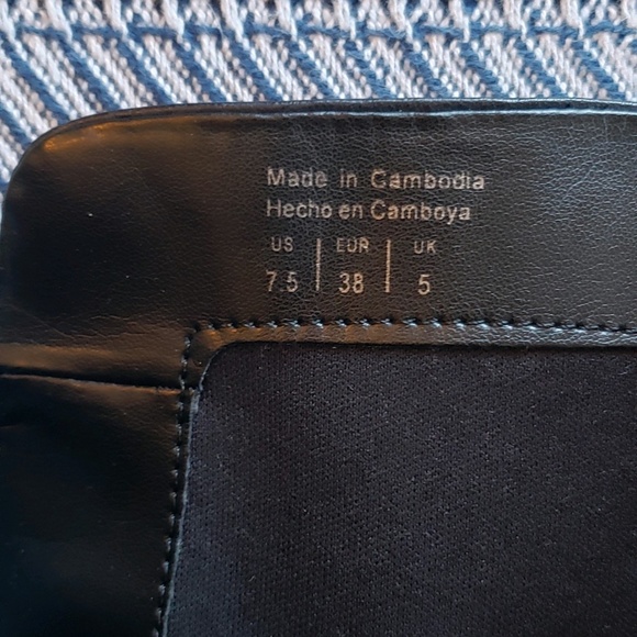 Aldo mid calf black leather boot size 7.5 - Picture 4 of 6